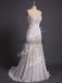 Ivory Lace Strapless Boho Beach Wedding Dresses, AB1530
