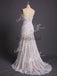 Ivory Lace Strapless Boho Beach Wedding Dresses, AB1530
