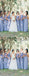 Lavender Chiffon Mismatched A-line Long Bridemsiad Dresses , AB4125