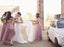 Light Purple Tulle Spaghetti Straps Convertible Tie Back Long Bridesmaid Dresses , AB1219