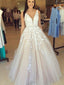 Long Custom A-line Newest Charming Applique Prom Dress,PD0055