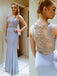 Long Custom Side Slit Pretty See-through Back Cocktail Evening Party Prom Dress,PD0157
