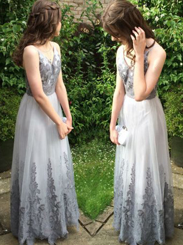 Long Custom With Appliques For Teens A-line Graduation Evening Party D AlineBridal Long Custom With Appliques For Teens A-line Graduation Evening Party D AlineBridal