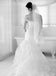 Long Tiered Lace Mermaid Strapless Vintage Charming Wedding Dresses, AB1084