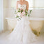 Long Tiered Lace Mermaid Strapless Vintage Charming Wedding Dresses, AB1084
