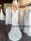 Mermaid Lace Elegant Long Vintage Wedding Dresses WD1205