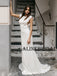 Mermaid Simple Country Ivory Beach Wedding Dresses WD1207