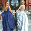 Mismatched Beading Satin Sleeveless Prom Dresses,PD00123