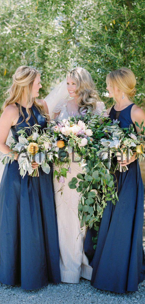 Navy a 2025 line bridesmaid dress