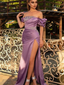 Sexy Off-shoulder Strapless Mermaid High Side-slit Long Prom Dress, PD3063