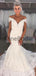 Off Shoulder Lace Mermaid Vintage Wedding Dresses  , AB1516