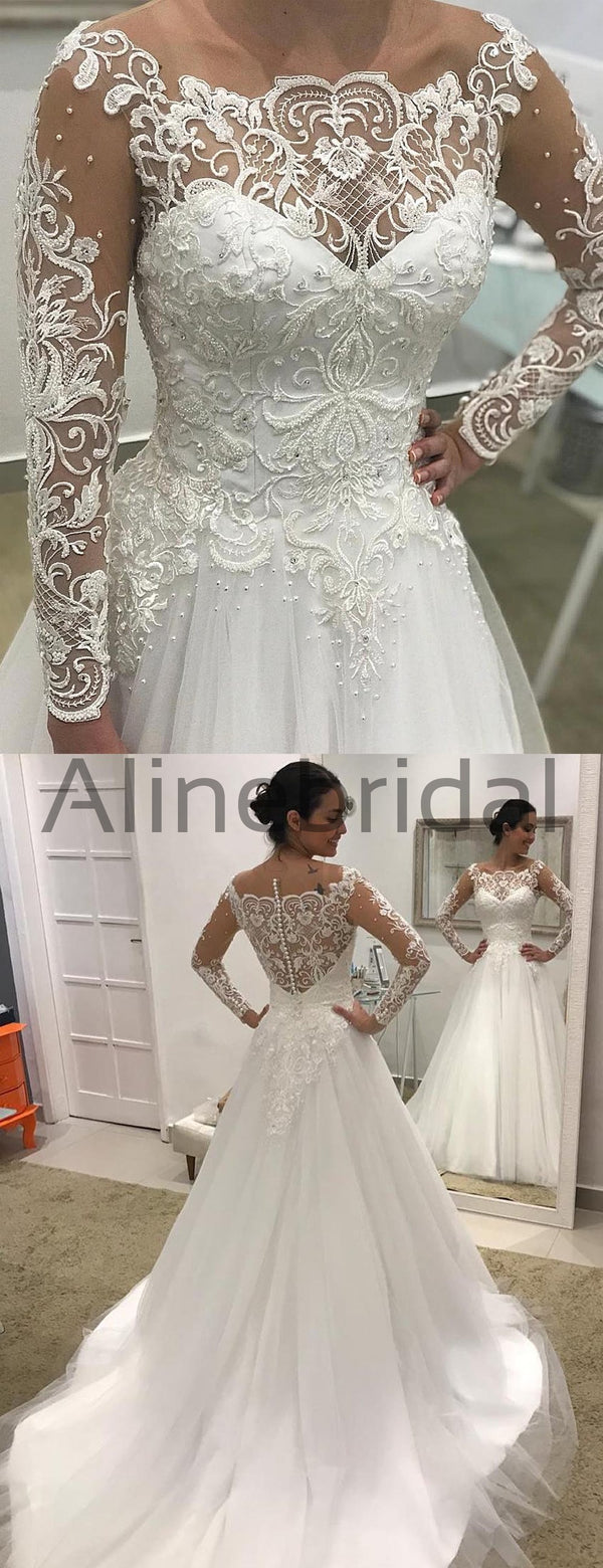 Lace ball gown with sleeves top