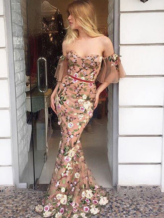 On Sale Side Split Straight Neckline Green Chiffon Pleating Long Wedding Guest Dresses, WG57