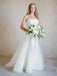 Off White Organza Strapless Simple Wedding Dresses, AB1551