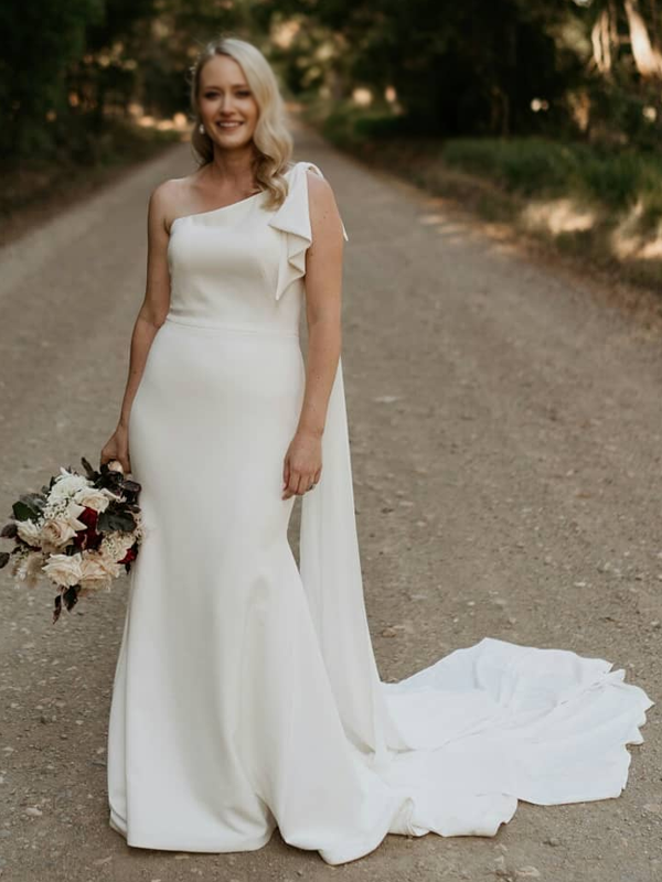 V Neck A-line Lace Long Custom Cheap Wedding Bridal Dresses, WD301