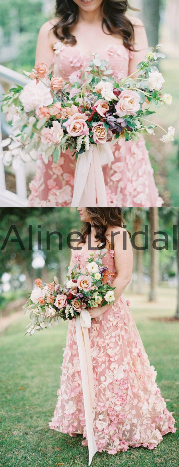 pink country wedding dress Pink Lace Wedding Dress, Fairytale Blush Dusty Pink Gown Princess Style
