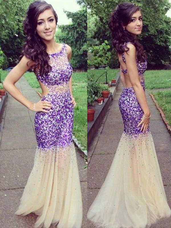 Popular Fashion Sparkly Mermaid Unique Style Evening Cocktail Prom