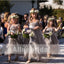 Popular Tulle Spaghetti Straps Long Flower Girl Dresses For Beach Wedding, FGS082