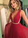 Red Backless Chiffon Sexy Cheap Evening Party prom Gown Dress,PD0025