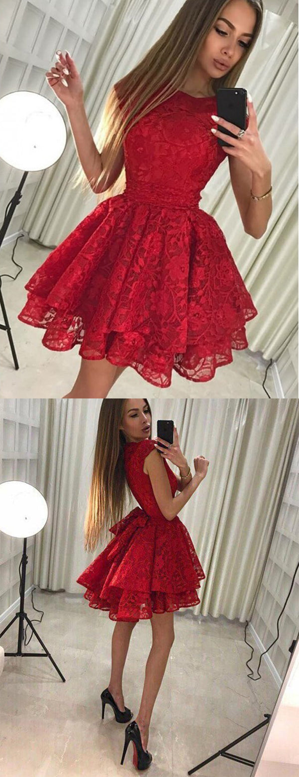 Red mini homecoming dresses hotsell