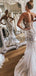 Shiny Beading Rhinestone Applique Tulle Strapless Mermaid Illusion Wedding Dresses, AB1533