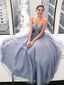 Shiny Grey Sequin Tulle Sweetheart Strapless Prom Dresses .PD00255