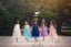 Simple Bright Blue Tulle Cap Sleeve High Neck Flower Girl Dresses, FGS065