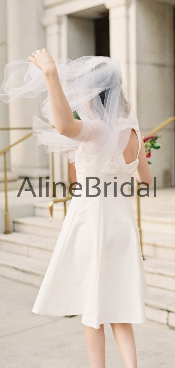 green emerald velvet dress Ivory Wedding Dress,Simple Wedding Dress,Long Wedding Dress,Beach Bridal Dress,WD00247, US16 / Ivory main image 1