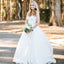 Simple Ivory Satin Sweetheart Strapless Ball Gown Vintage Wedding Dresses, AB1082