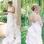 Simple Off White Satin Sweetheart Strapless Mermaid With Train Wedding Dresses, WD0091