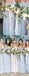 Sky Blue Chiffon Strapless A-line Long Cheap Bridesmaid Dresses , AB4121