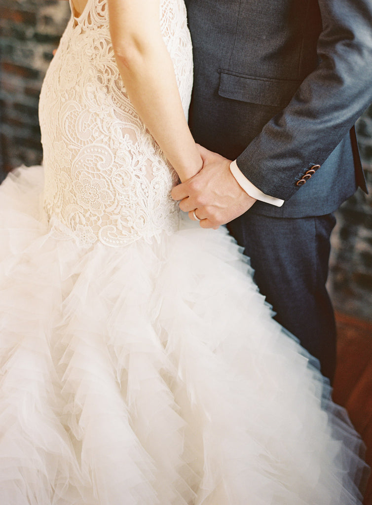 Sleeveless Lace Open Back Organza Ivory Ruffles Mermaid Wedding Dresses , WD0087