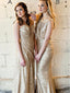 Sparkly Sequin Meramid Long Bridesmaid Dresses AB4258