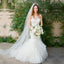 Sparkly Beaded Sweetheart Strapless Ruffles Mermaid Wedding Dresses, AB1164