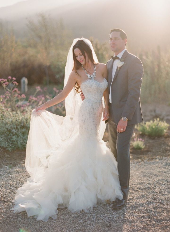 Sparkly Beaded Sweetheart Strapless Ruffles Mermaid Wedding Dresses, AB1164