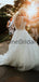 Sparkly Beading 3D Lace Illusion V-back Tulle Wedding Dresses, AB1562