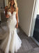 Sparkly Beading Tulle Strapless Mermaid Vintage Wedding Dresses, AB1503