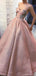 Sparkly Dusty Pink Sweetheart Strapless Ball Gown Prom Dresses ,PD00146