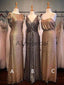 Sparkly Sequin Mismatched Sheath Long Bridesmaid Dresses, AB4076