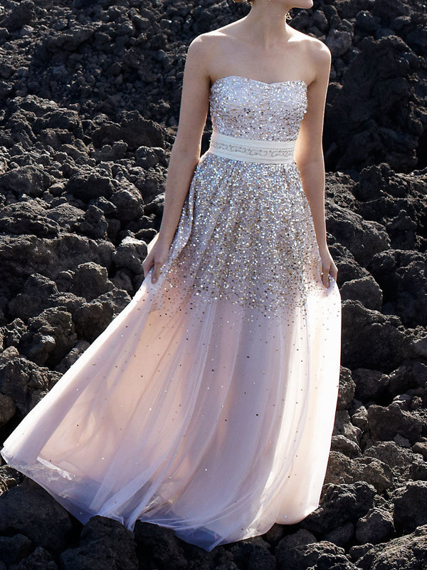 Strapless Sparkle Charming Shiny Affordable Casual Evening Prom Dresse AlineBridal Strapless Sparkle Charming Shiny Affordable Casual Evening Prom Dresse AlineBridal