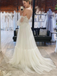 Strapless Off-shoulder Sleeve A-line Tulle Long Wedding Dress, PD3028