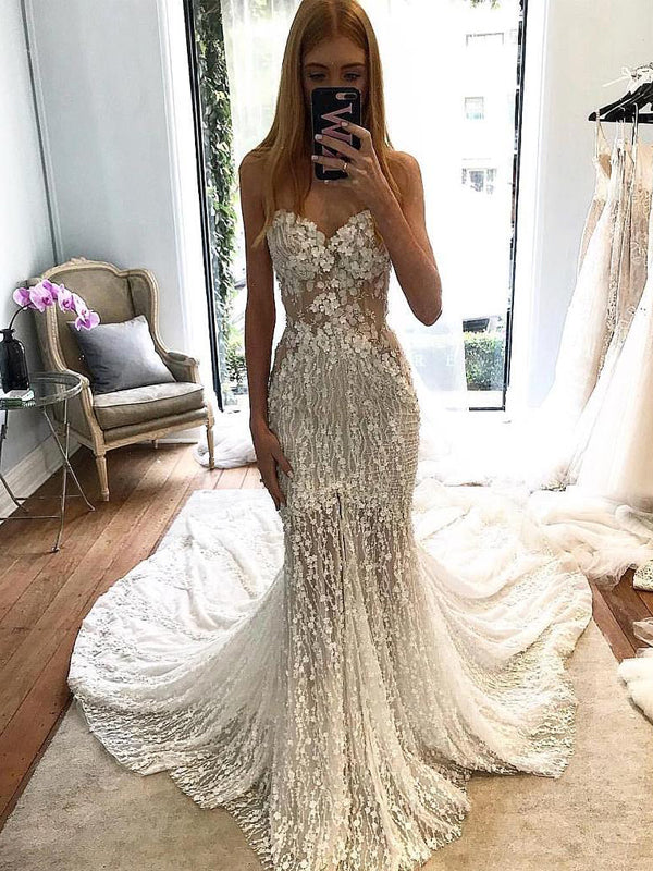 Strapless mermaid wedding dress new arrivals