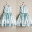 Stunning Light Blue Lace Cute Round Neck Flower Girl Dresses, FGS063