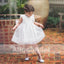 Sweet White Organza With Bow Flower Girl Dresses, FGS092