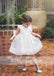 Sweet White Organza With Bow Flower Girl Dresses, FGS092