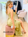 Sweetheart Spaghetti Strap Side Slit Long Prom Dress, PD3026