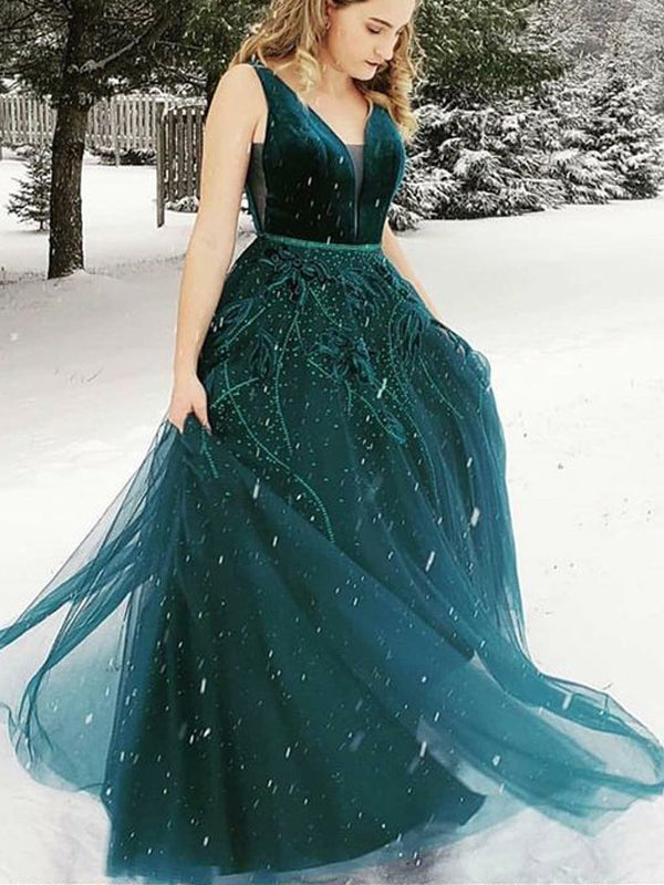 Teal tulle dress sale