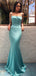 Tiffany Blue Soft Satin Spaghtti Strap Mermaid Fashion Prom Dresses.PD00219