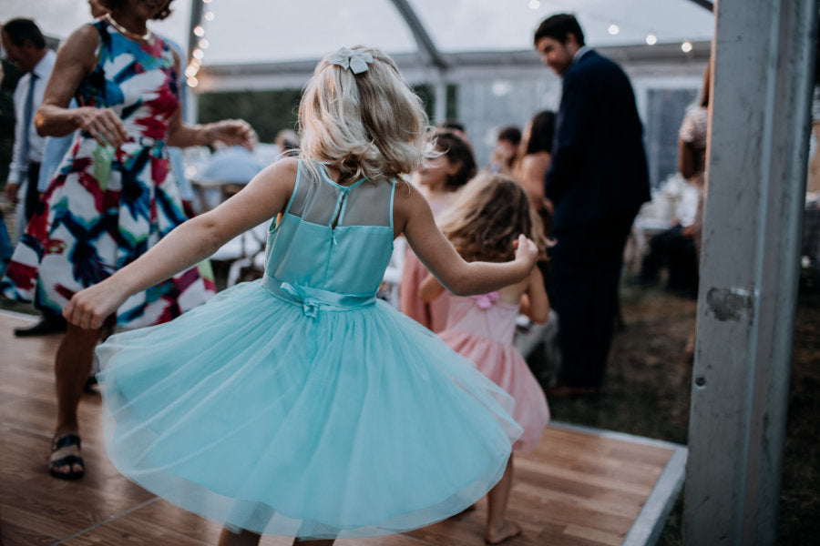 Blue color 2025 flower girl dresses