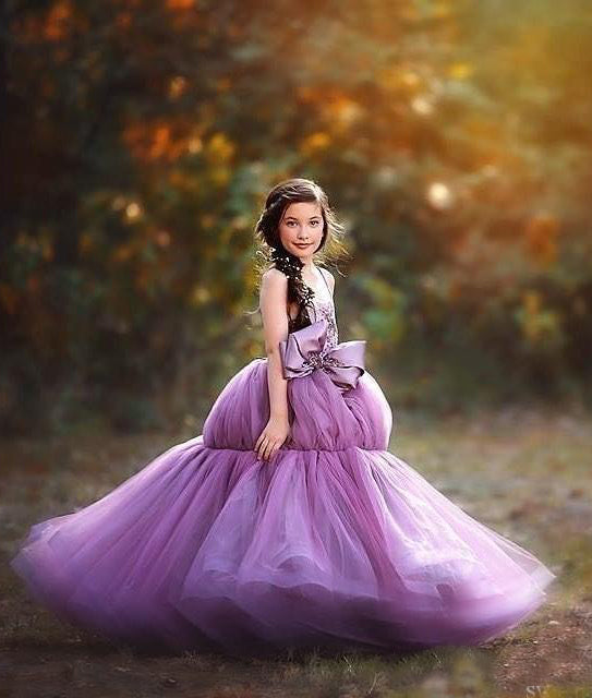 Grape flower online girl dresses
